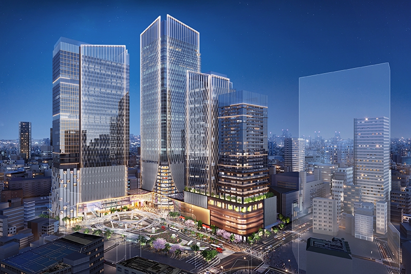 東京タワーから見た再開発の様子 2021年11月7日撮影 - 再開発調査兵団