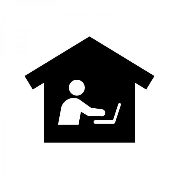 リモートワーク テレワーク 在宅勤務 アイコン - 商用利用可能な写真素材・イラスト素材ならストックフォトの定額制ペイレスイメージズ