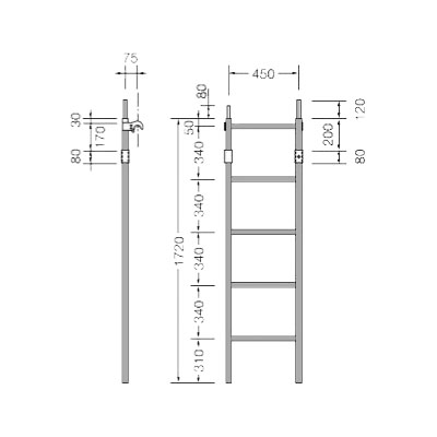垂直梯子の安全対策製品 人気商品 墜落防止.com