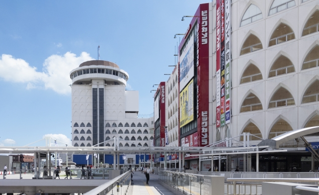 「そごう柏店跡地ビルの解体工事 25」綺麗に包まれた本館！！柏市柏そごうそごう柏