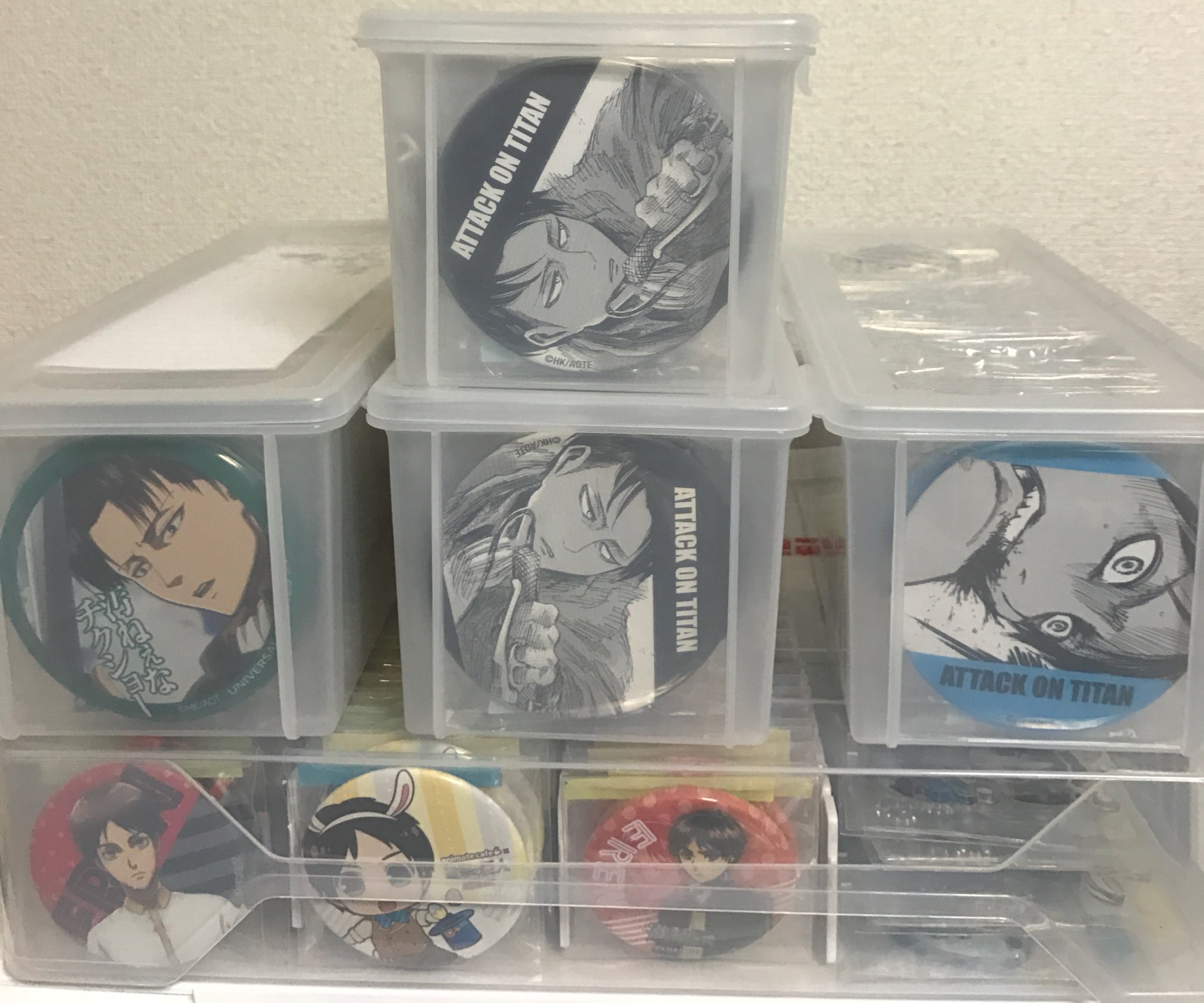 グッズ保管 割り箸ケース・パスタケースが缶バッジの収納にとても便利な件 - あおもちのグッズ交換・譲渡お取引メモ