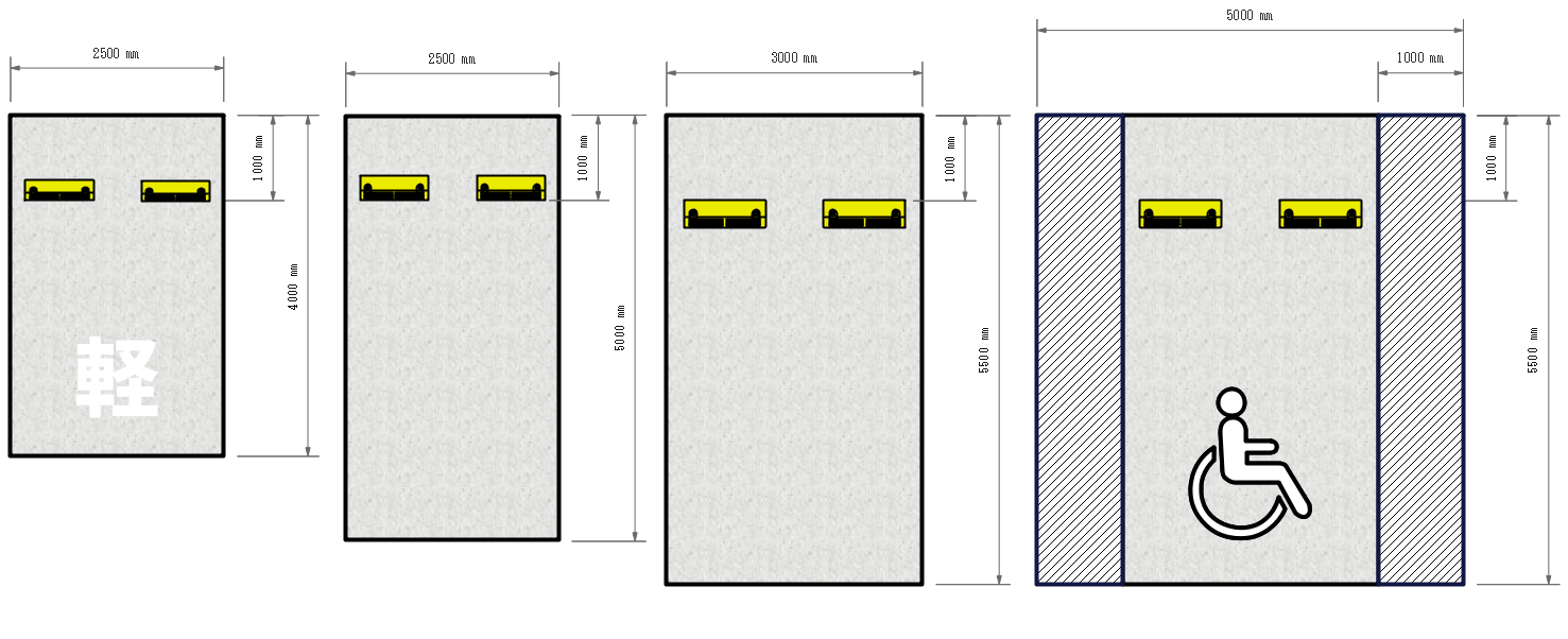駐車場のご案内の作成 - 野原の花束