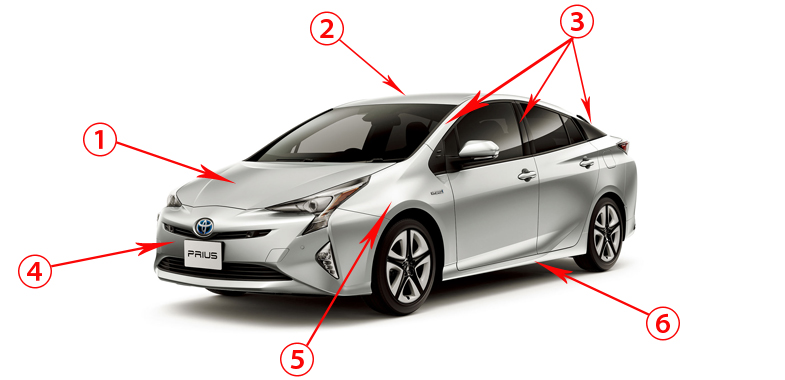 図解 車の部位の名前は？外装・内装ごとに分かりやすく解説