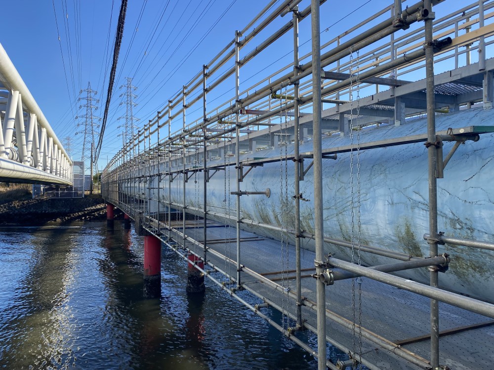 橋梁足場の設計・施工ならK.I架設工業新潟の足場工事専門会社