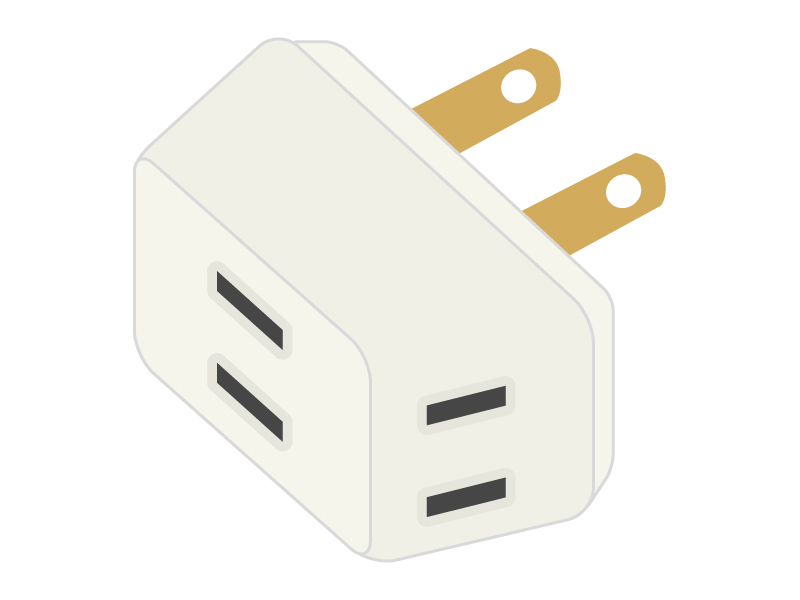 電源タップ コンセントタップのアイコンフリーのアイコンイラスト素材 icon-pit