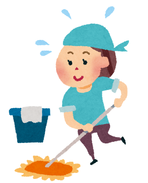 敬礼をする従業員朝の朝礼風景 - 産業イメージ 無料イラスト