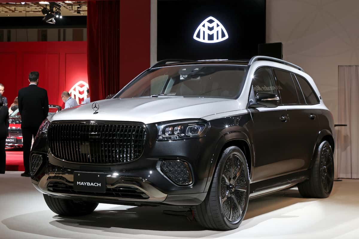 GLS600マイバッハ アンダーツートンラッピング ＜ダイヤモンドホワイト×ブラックローズ＞