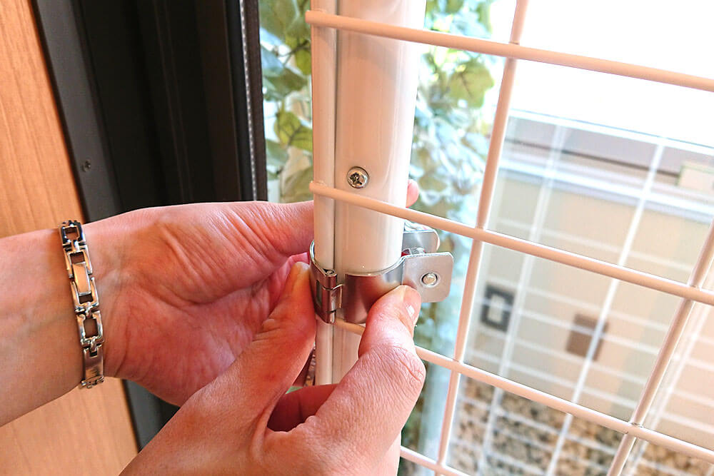 ダイソー&セリア ワイヤーネットとつっぱり棒の100均DIY晴れときどきお片付け