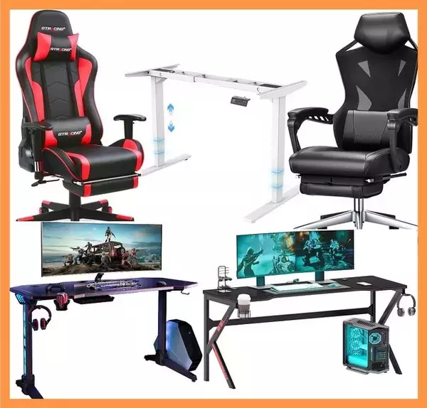 セットになってこの価格！ ゲーミングデスク パソコンデスク ゲーミングチェア セットPay ID