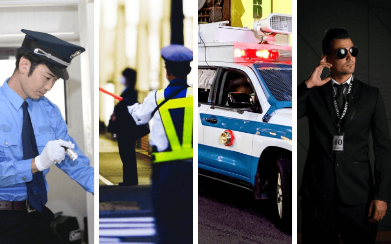 1人現場で勤務するガードマン