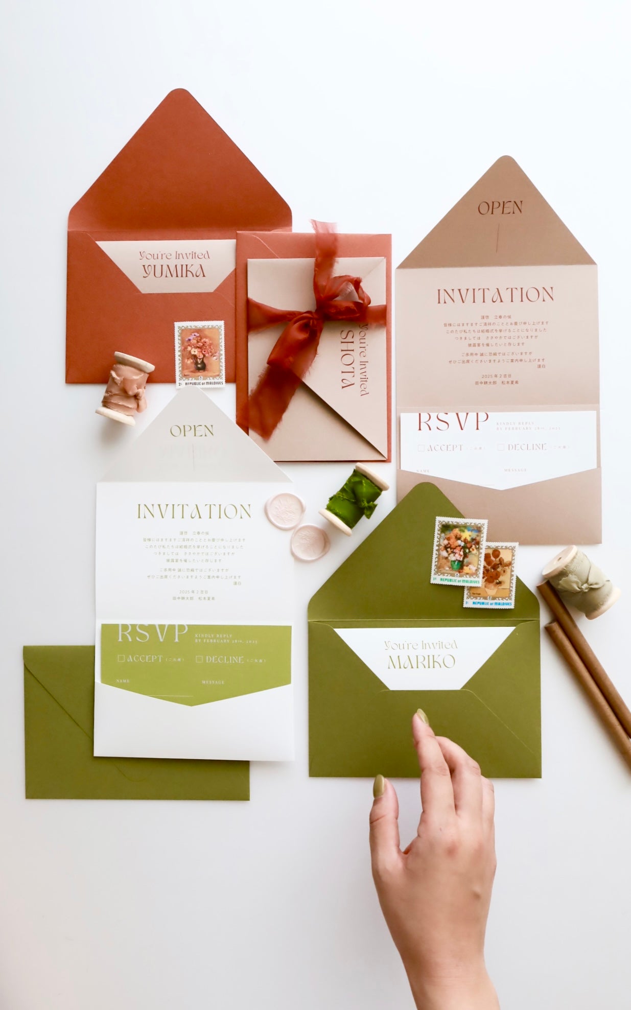 在庫終了：サンプルセット オーダーメイド用招待状 プロフィール 席次表 席札等その他ペーパーアイテム design DK 通販12781206Creema クリーマ