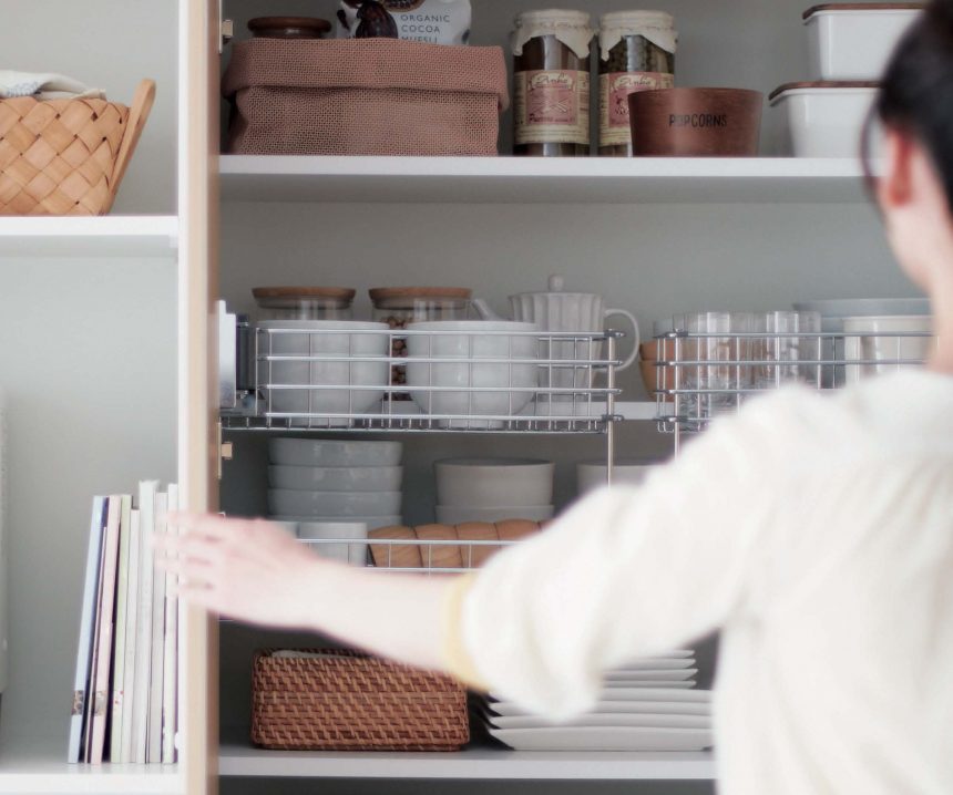 パナソニック ラクシーナのカップボードの収納例！4段引出しと家電収納ありおうちたてる