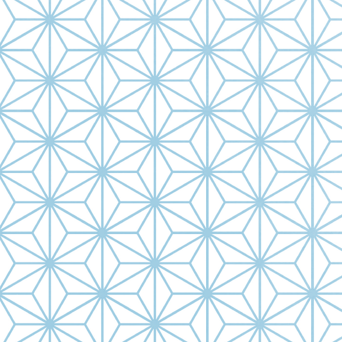 きものの文様 麻の葉 あさのは平安時代の仏像装飾にも見られる歴史ある割付文様