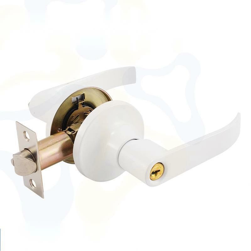 KAWAJUN レバーハンドルYY ドアノブレバー交換修理はDIYで簡単。握り玉からドアレバーに取替えて楽に開閉。トイレ用の錠付きドアグリップやかっこいいシンプルでモダンな取っ手に取り替え交換用レバーハンドル錠 鍵付き 日中製作所鍵の鉄人本店