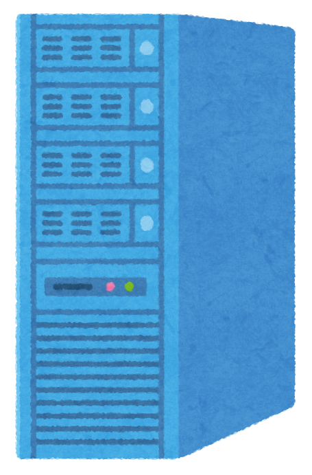 いろいろな色のサーバのイラストかわいいフリー素材集 いらすとや