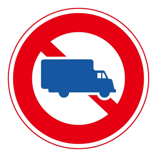 日本緑十字社 道路標識 道路305 大型乗用自動車以外の大型自動車 大型