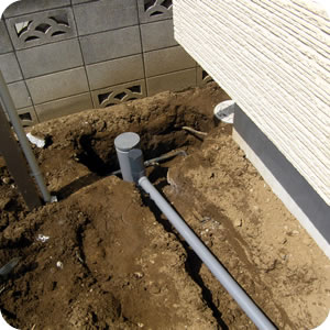 土木工事舗装工事造成工事水道工事外構工事ヤシのある家安全第一熱中症対策