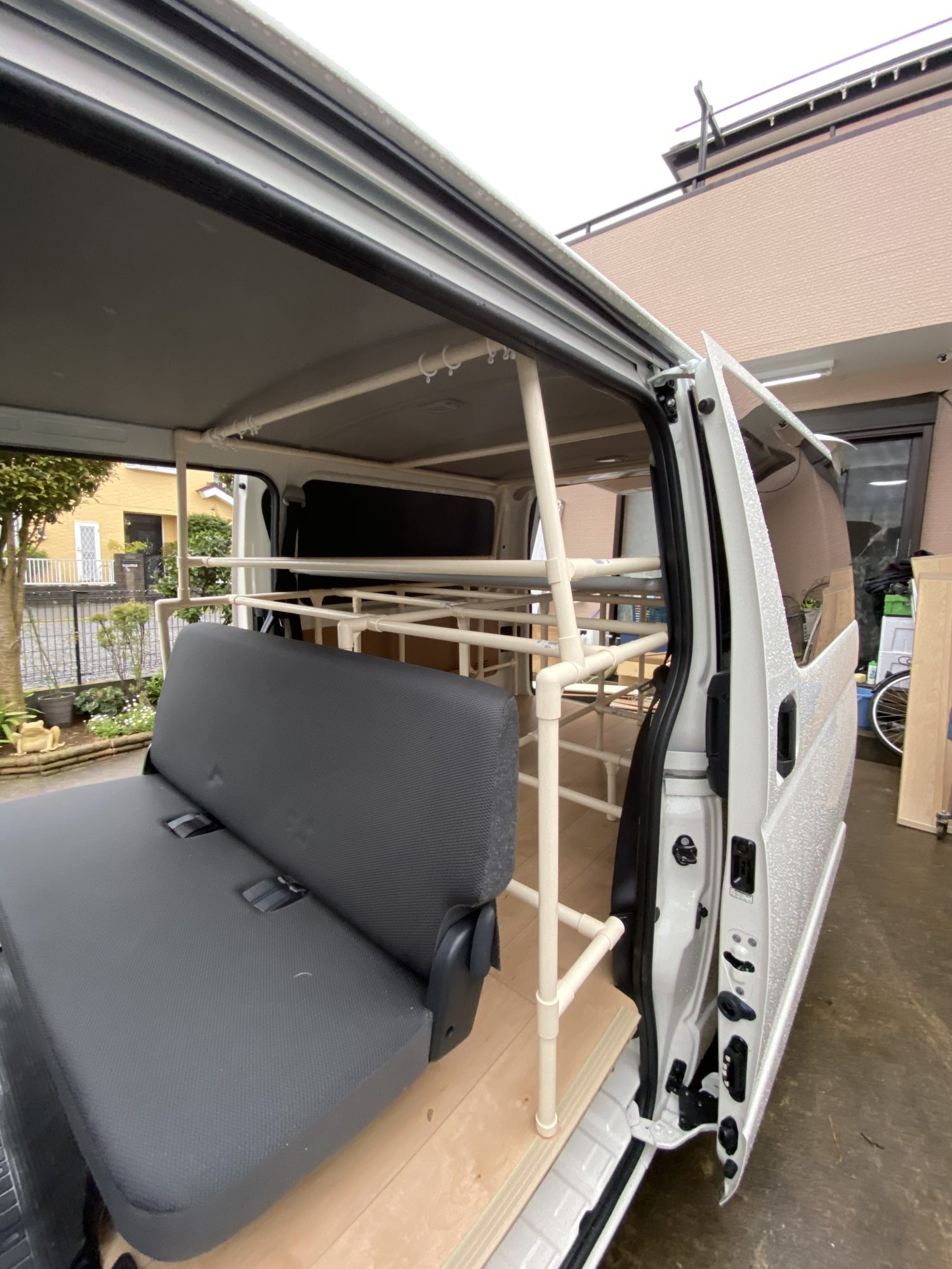 イレクターパイプで作る軽トラ荷台キャリア