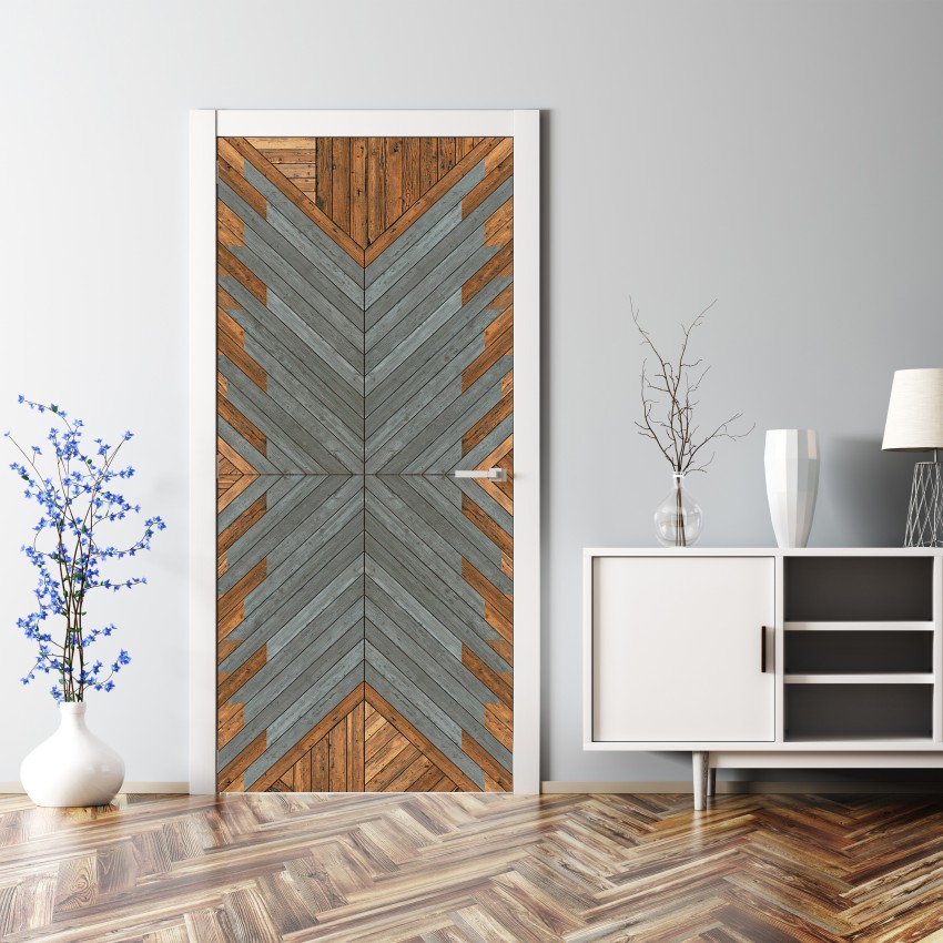 Asian style wood door