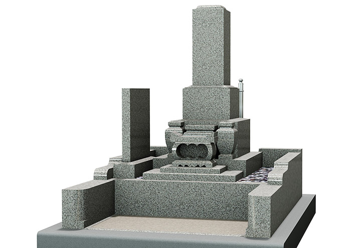 定番の和型墓石 お墓 墓石 和型8寸角 三段式 白御影石 石材のみ 幅90cm 奥120cm 高129cm 重さ:800kg お墓の価格値段・費用 の仕組みと相場④石材の価格 後編墓石の石安岐阜県大垣市の墓石・お墓・石材専門店