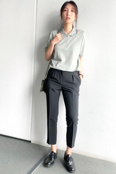 ニットポロシャツ」の着用コーディネート ユニクロ公式