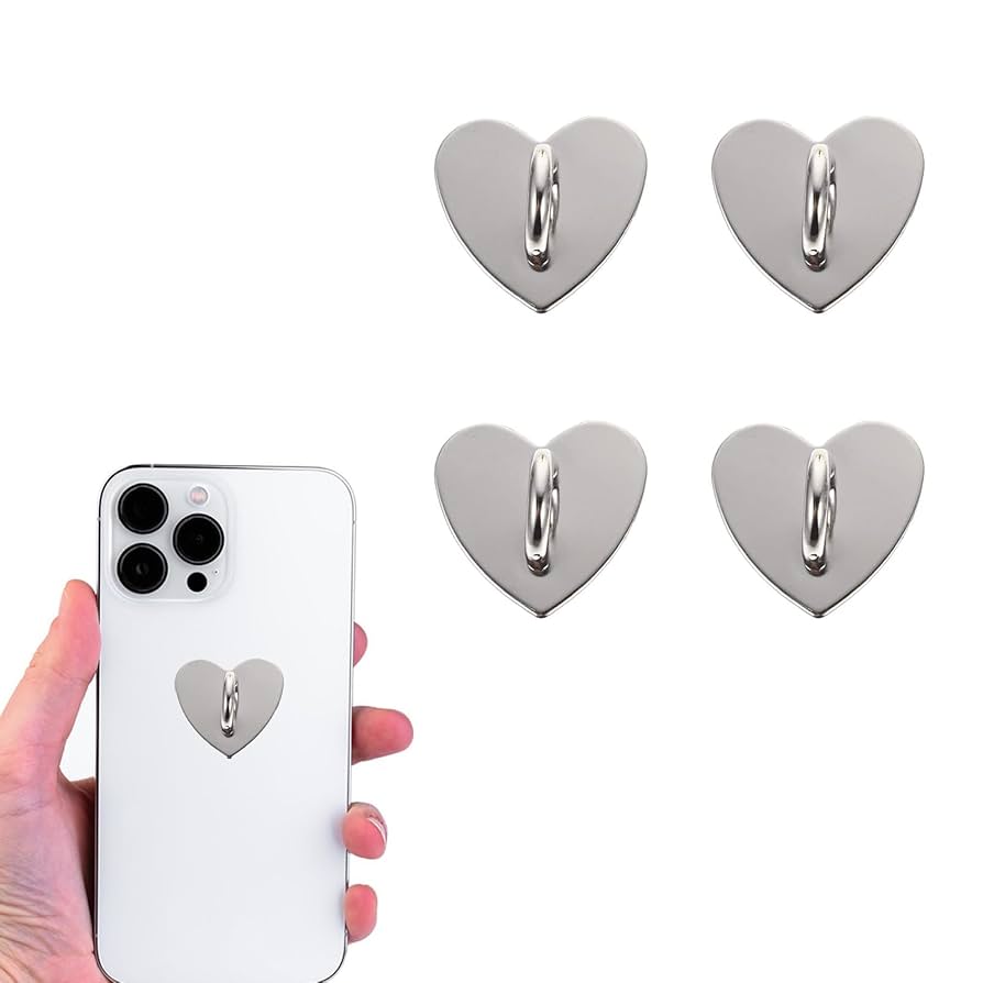 キーリングハンガー ハート ２個 ☆ ハンドメイド☆パーツ☆素材☆キッズアクセサリー☆かわいい