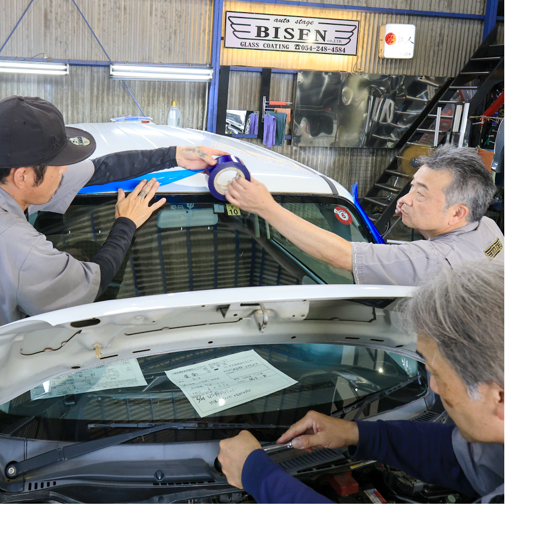 飛び石・ひび割れ フロントガラス交換 に車両保険が使えます