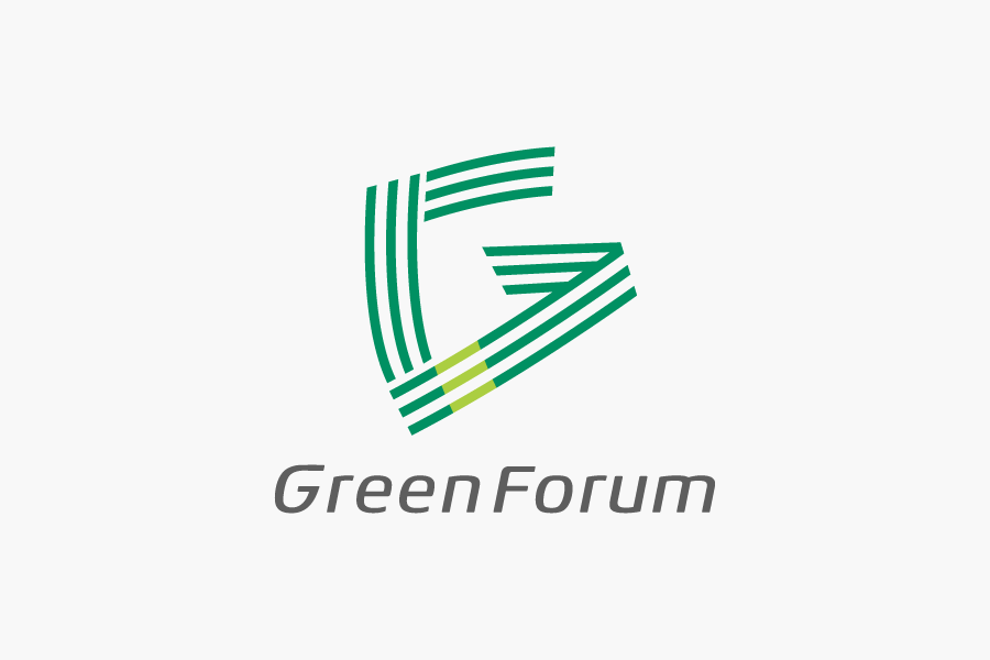 扇型に広がる緑と葉がきれいな円に収まったロゴマークmanekilogoのブログ