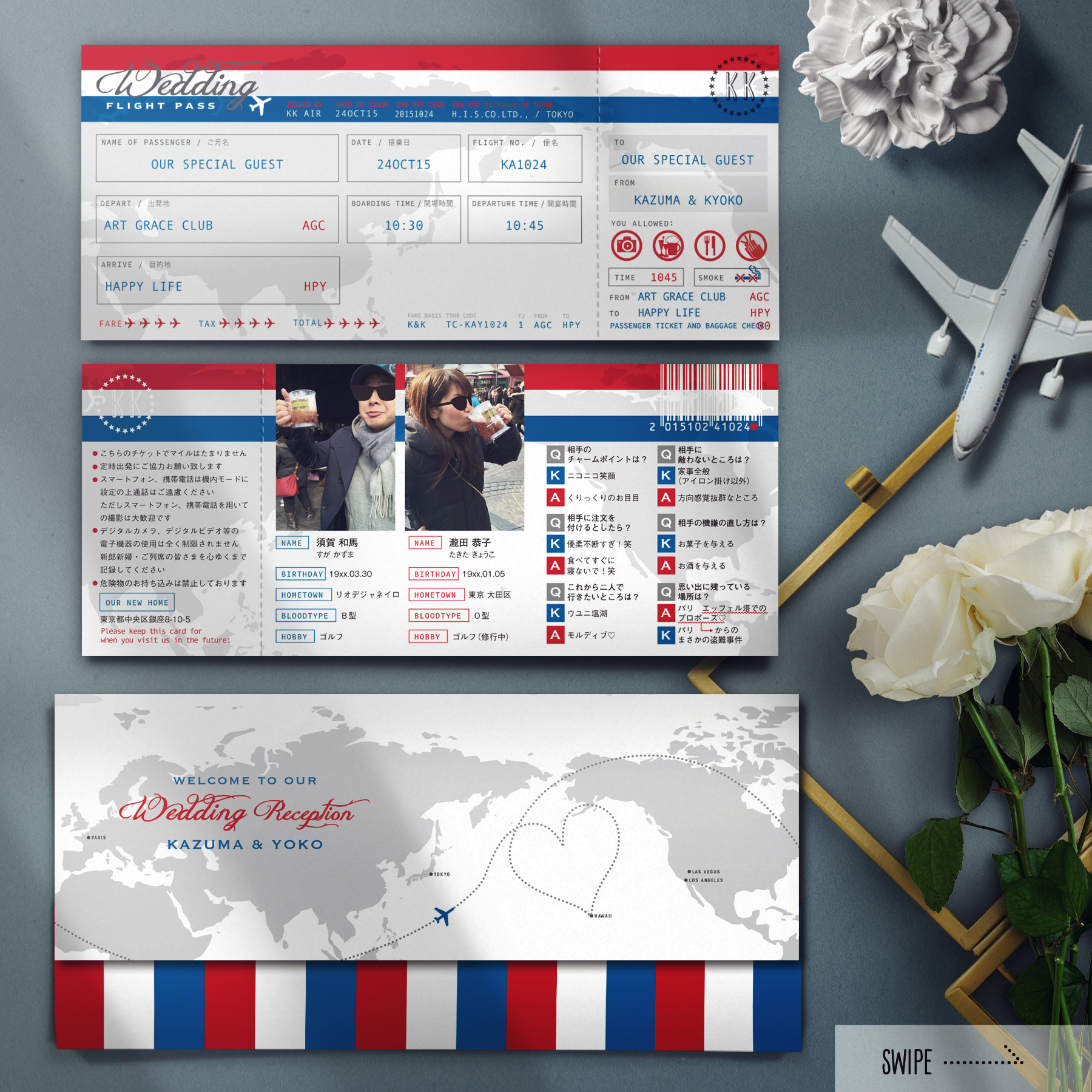 漫画風の航空券テンプレート無料ベクトル素材