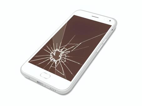 画面の割れたスマホのイラスト素材32285530- PIXTA