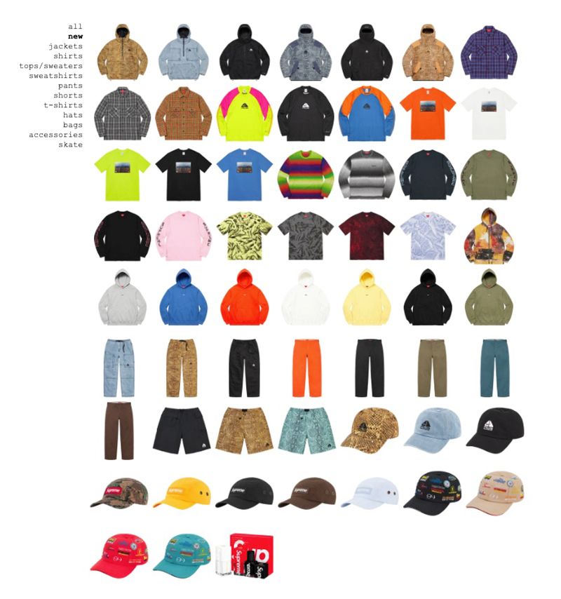 Supreme 2023年秋冬コレクション WEEK16 のドロップリストを公開