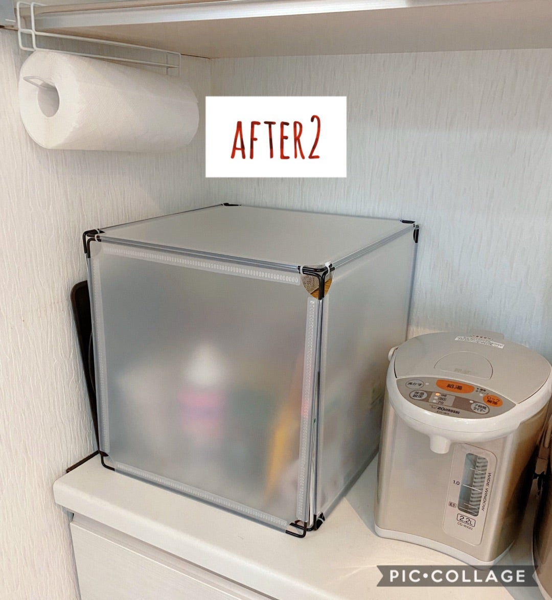 100均でつくるオシャレトイレ , 犬のしつけとは関係ないシリーズです💡, 我が家のトイレを新調しました。, 100均で✨,使ったのは フリーマルチパネル , 実際は簡易的な棚を作るものみたいです💦, 総額は¥800- 税抜 😳, 10分もかからず出来ちゃいました！,入口部分を物理的に狭くして, 出にくい構造にすることで, トイレの範囲を認識しやすくなります。,