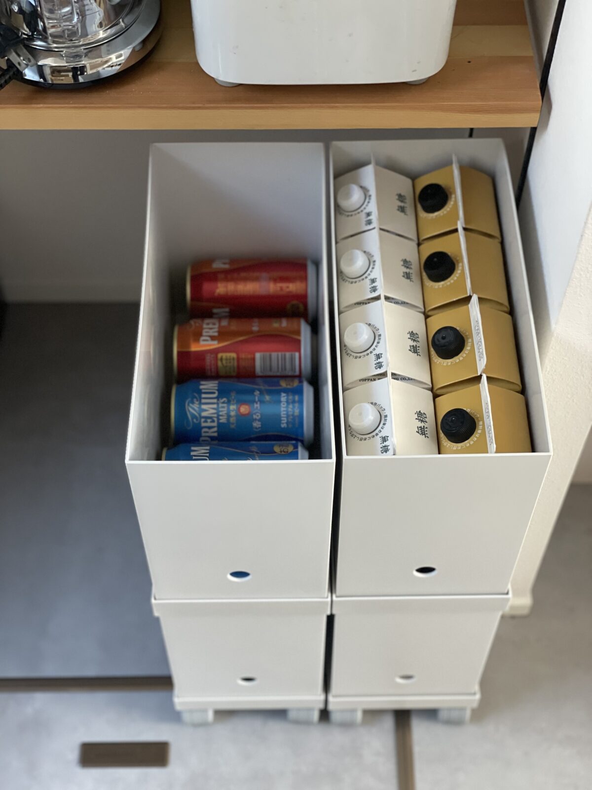 タワー 冷蔵庫中収納ケース 仕切り付・冷蔵庫中ミニドリンク収納ケース <tower 山崎実業> - ベルーナ 公式