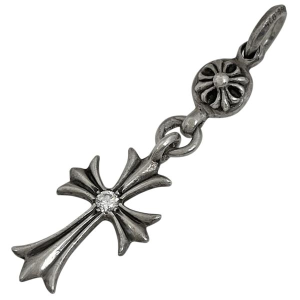 クロムハーツ 片耳 クロス 十字架 シルバー925 スタッドピアス Chrome Hearts - シルバー925 クロスピアス スタッド