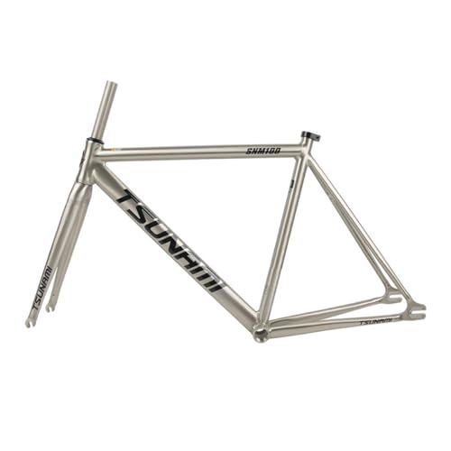 49CM 52CM 55CM 58CM 固定ギア バイク フレームセット 700C アルミ合金 バイク フレーム レーシング トラッ 700C固定ギア バイクフレームセット 49CM 52CM 55CM 58CM アルミ合金 レーシング トラック バイクフレーム カメレオンフレームTSUNAMI SNM100 ピストフレーム