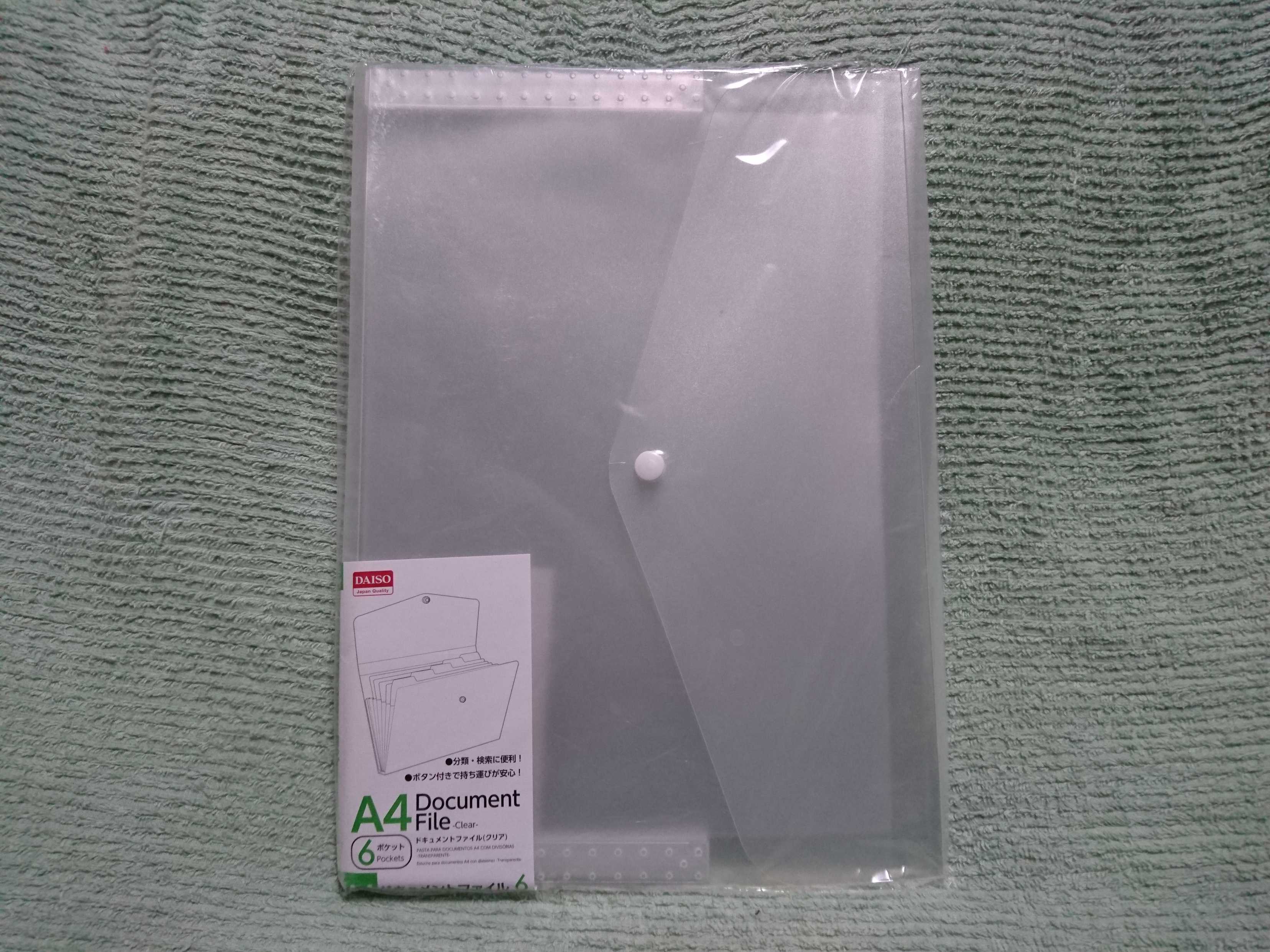 ダイソーetc. のドキュメントファイルが使える！家計管理や通帳の収納にも♪folk