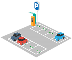 車を誘導している若い男性の警備員 全身 のイラスト素材119692075- PIXTA