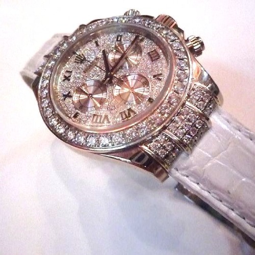 カスタム加工事例 ROLEX ロレックス デイトナ ベゼルダイヤ アフターダイヤ加工します- JewelryAutomatic ジュエリーオートマチック