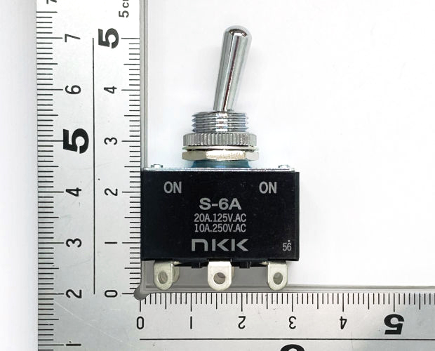 基板用小型6Pトグルスイッチ 2回路2接点
