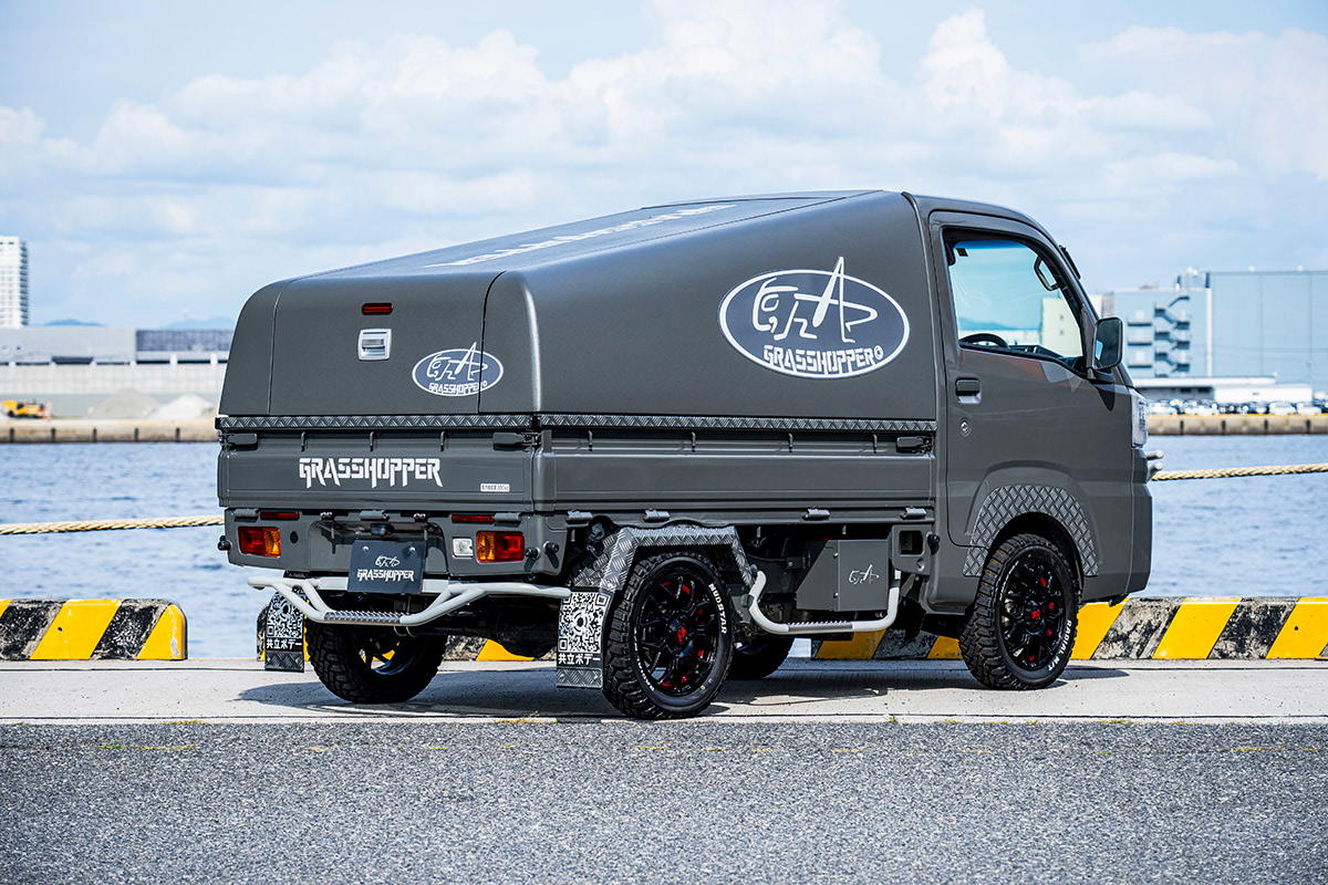 軽トラックの荷台カスタム,ラッピングならランプス