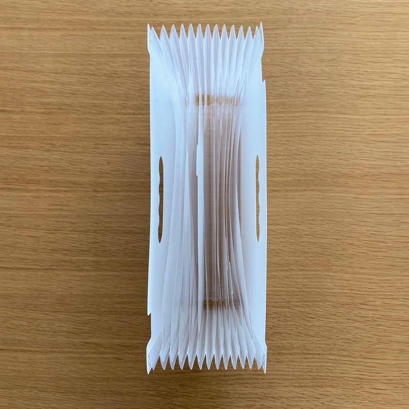 DAISOペーパーバッグを使ったジャバラファイルの作り方.+*蛇腹ファイル, シール 収納, 家計簿 書き方