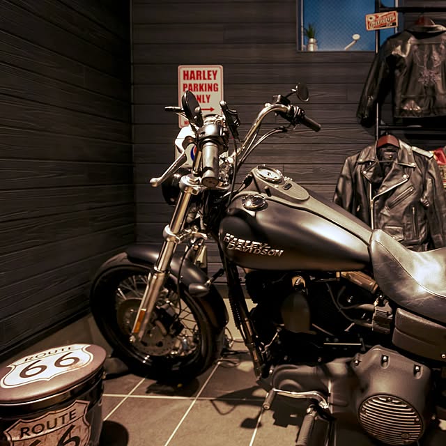 Amazon.co.jp: ハーレーダビッドソン ウィリーズ・ガレージ ヴィンテージ オートバイ ルート66 壁装飾 アートプリントポスター16x20: ホーム&キッチン