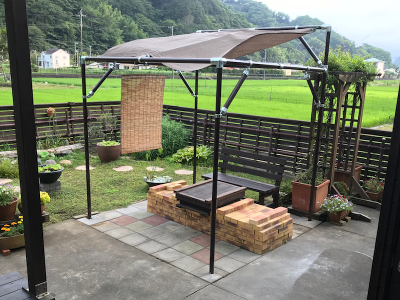 パーゴラ 単管パイプのおしゃれなアレンジ・飾り方のインテリア実例RoomClip ルームクリップ