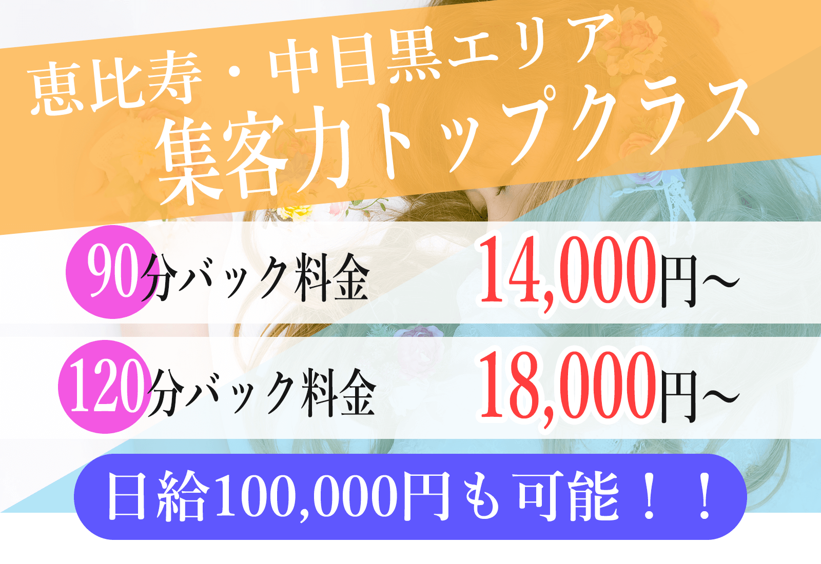 恵比寿・目黒のメンズエステ（一般エステ）｜[体入バニラ]の風俗体入・体験入店高収入求人