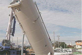 小型サイロ セメントサイロ3㎥大都機械株式会社基礎地盤工事機械のレンタル・販売・修理