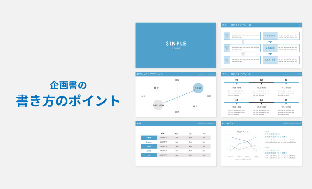 シンプル！響く！通る！企画書テンプレート A4ペラいち bizocean ビズオーシャン