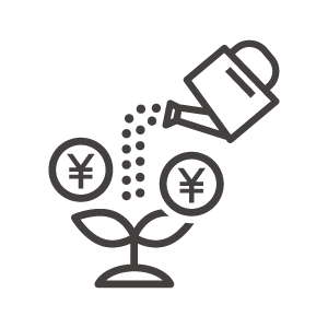 投資や資産形成をイメージしたアイコンフリーのアイコンイラスト素材 icon-pit