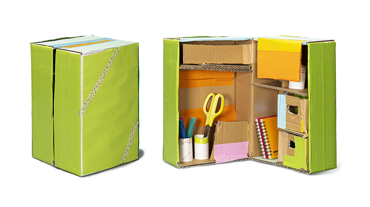 絵本棚 手作り 簡単 ダンボールTikTok