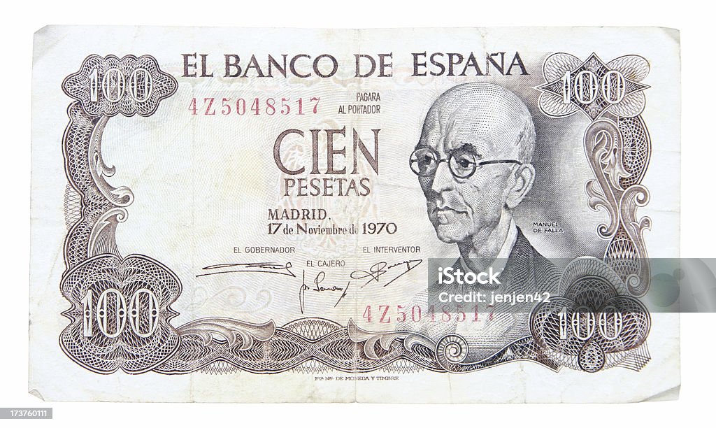 スペイン旧通貨 ペセタ紙幣