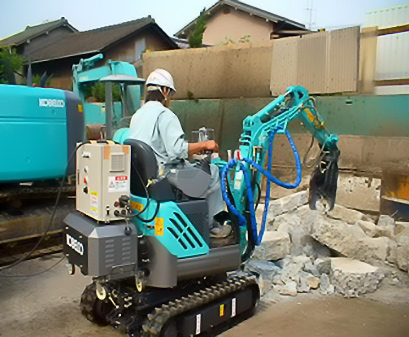 解体用重機 ショベル レンタル・リース株式会社テクノ